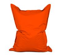 Lumaland - Puf gigante XXL con funda lavable, 140 x 180 cm, cojín bolsa interior recargable, 380 litros EPS [naranja]