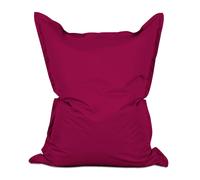 Lumaland Puf gigante XXL 140 x 180 cm | Cojín impermeable para interior y exterior con más de 3 millones de perlas EPS adaptables | Bean Bag con funda lavable [vino tinto]