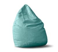 Lumaland XL Plus, color turquesa, poliéster, perlas de poliestireno, forma cónica, 650 mm, 800 mm