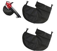 Saco de succión de hojas de 30 cm compatible con Ein-hell GE-CL 36 Li E-Solo y Gardenic Hof 3000 W, tejido no tejido resistente con cremallera para conexiones ovaladas y redondas (2 unidades)