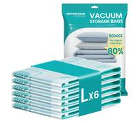 Sacs sous vide réutilisables, lot de six, taille L, pour vêtements et draps