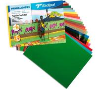 Sadipal papeles surtidos para manualidades 32x24cm pack 42 hojas color