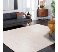 SAFAVIEH Alfombra Geométrica para Sala de estar, Comedor, Dormitorio - Metro Collection, Pelo corto, Marfil, 65 x 300 cm