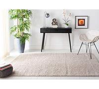 Safavieh Alfombra Shag Rug Sala de Estar, Comedor, Dormitorio - Lavable a máquina - New York Shag Collection, Pelo Largo, in Gris Claro, 91 X 152 cm
