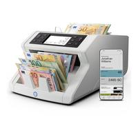Safescan Contadora de billetes 2485-SC - Cuenta el valor de billetes mixtos, detector 8 puntos, app