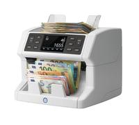 Safescan 2885-S Contadora de billetes, cuenta el valor de billetes mezclados incluyendo USD - Contadora detectora de billetes falsos en 7 puntos - Máquina para contar billetes con interfaz multilingüe