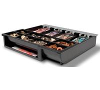 Safescan 4141T1 Gaveta ajustable para el cajón portamonedas - Gaveta caja dinero con 4 apartados para billetes y 8 para monedas - Compatible con cajas registradoras Safescan SD-4141 y HD-4141S