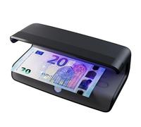 Safescan Detector de billetes falsos 55, detección UV, 3 LEDs, verifica tarjetas y DNI, negro