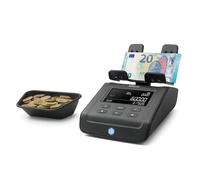 Safescan Báscula contadora de dinero 6165 – Cuenta billetes y monedas, negra
