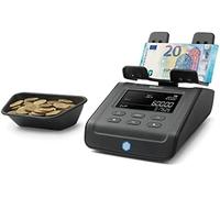 Safescan Balanza contadora 6175 – Cuenta monedas y billetes, reconocimiento automático de rollos