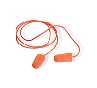 Safetop Pinkie Tapones auditivos de espuma con cordón, naranja, 200 pares