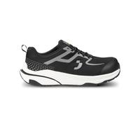 SAFETY JOGGER Freedom S1PS Low - Zapatillas de seguridad unisex sin metal ESD S1 PS, negro blanco, 46 EU