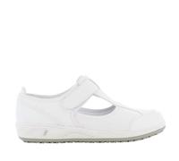 SAFETY JOGGER Zuecos de Seguridad para Mujer 35 EU - Camille - Zapato de Trabajo Cómodo y Ligero, Ideal para Enfermeras, Cocina o Interior, Antideslizante y Amortiguador, Oxypas, Blanco