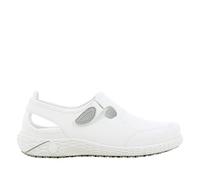 SAFETY JOGGER Zuecos de Seguridad para Mujer 38 EU - Lina - Zapato de Trabajo Cómodo y Ligero, Ideal para Enfermeras, Cocina o Interior, Antideslizante y Amortiguador, Oxypas, Blanco