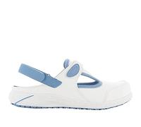 SAFETY JOGGER Zuecos de Seguridad para Mujer 40 EU - Carly - Zapato de Trabajo Cómodo y Ligero, Ideal para Enfermeras, Cocina o Interior, Antideslizante y Amortiguador, Oxypas, Azul
