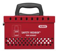 Safety Redbox B835 Lockout Box para grupos ABUS, con soporte mural