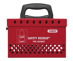 Safety Redbox B835 Lockout Box para grupos ABUS, con soporte mural