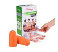 SAFEYEAR 100 pares de tapones para los oídos de espuma de poliuretano suave, cancelación de ruido 38 dB SNR, rebote lento, reducción de ruido, tapones de seguridad para dormir, automoción,