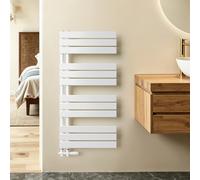 S'AFIELINA Radiador Toallero de Agua 1041x500 mm, 529 W, Blanco