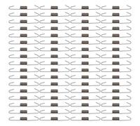 SAFIGLE 100 Piezas Muelle de Repuesto para Sofá de Acero Negro Resistencia Corrosión, Gancho de Resorte para Reemplazo y Reparación de Muebles Hogar