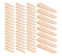 SAFIGLE 40 Unidades Tope de Puerta de Madera Triangular Antideslizante Fuerte Agarre, Cuña Decorativa y Rústica para Cocina y Baño, Diseño Estético y Funcional