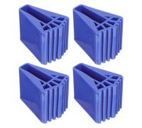 SAFIGLE Almohadillas para Pies de Escalera Antideslizantes de Goma Azul Diseño de Base Agrandada, 4 Piezas para Escaleras de Mano, Protección Segura y Resistente