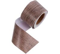 SAFIGLE Rodapié Autoadhesivo de Pvc Color Café para Decoración de Paredes Interiores y Uso en Molduras, Rollo Flexible y Resistente para Revestimiento y Protección