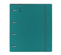 Safta Carpeta equipada PP Foam A4 4 anillas 35 mm con recambio Azul