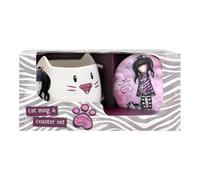 Safta Articulo, Set De Taza Y Posavasos Gorjuss Ruby Wild Unisex niños, Multicolor, M