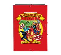 Safta Carpeta Folio AVENGERS - 3 solapas, cómoda y resistente, 26x36.5 cm