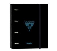 Safta Carpeta equipada BLACKFIT8 California DIN-A4, 4 anillas 30 mm