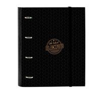 Safta BLACKFIT8 OLD SCHOOL - Carpeta 4 Anillas de 35 cm con 100 Hojas A4, Ideal para Niños de Diferentes Edades, Cómoda y Versátil, Calidad y Resistencia, 27x3.5x32 cm