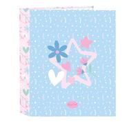 Safta BLACKFIT8 SMILE - Carpeta Folio 4 Anillas, Ideal para Niños de Diferentes Edades, Cómoda y Versátil, Calidad y Resistencia, 27x6x33 cm