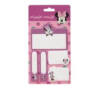 SAFTA | Blíster de Notas Adhesivas Disney Minnie Mouse Minty, Post-Its Divertidos con 5 Tamaños Diferentes, Papelería Escolar Vuelta al Cole, Medidas 10x20 cm
