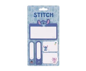 SAFTA | Blíster de Post-Its Disney Stitch Stationery, Set de Notas Adhesivas con 5 Tamaños Diferentes, Papelería Escolar Vuelta al Cole, Medidas 10x20 cm