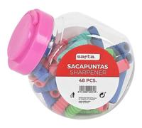 SAFTA Bote de 48 Piezas Adaptador Lapiz Material suave para un agarre cómodo - Adaptador Lapiz Apto para mano derecha e izquierda Reduce la fatiga de los dedos