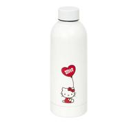 SAFTA | Botella Termo 500 ml Hello Kitty, Acero Inoxidable, Mantiene 6 h Caliente y Hasta 12 h Cálido, 12 h Frío, Tapón de Rosca, Reutilizable para Vuelta al Cole, Blanca, Medidas 7x22,5 cm