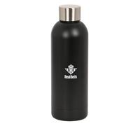 SAFTA | Botella Termo 500 ml Real Betis Balompié Premium, Acero Inoxidable, Botella Sin BPA Reutilizable con Tapón de Rosca, Mantiene 6 h Caliente y 12 h Frío, Negra, Medidas 7x22,5 cm