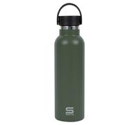 Safta botella termo de 600ml - acero inoxidable - base de silicona antideslizante - asa superior - color verde