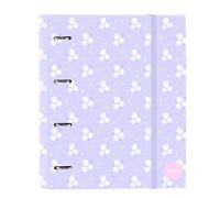 SAFTA BOUQUET - Carpeta 4 Anillas de 35 cm con 100 Hojas A4, Ideal para Niños de Diferentes Edades, Cómoda y Versátil, Calidad y Resistencia, 27x3.5x32 cm