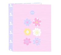 SAFTA BOUQUET - Carpeta Folio 4 Anillas, Ideal para Niños de Diferentes Edades, Cómoda y Versátil, Calidad y Resistencia, 27x6x33 cm