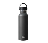 Safta CARBON - Botella Termo, Botella de Agua, Acero Inoxidable, Doble Aislamiento, Exteríor de Goma, 12h de Bebida Caliente y 24h de Bebida Fría, 7.3x25 cm, 600 ml