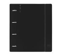 Safta Carpeta equipada Black Din A4 4 anillas 35 mm con recambio 100 hojas