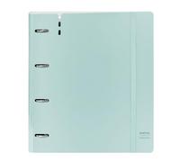 Carpeta Equipada SAFTA PP Foam Light Blue, Din-A4 4 Anillas 35 mm.
