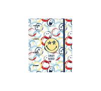 SAFTA CARPETA 4 ANILLAS 30MM CON RECAMBIO SMILEY WORLD ART - Carpeta Anillas Licencia Oficial - Diseño Exclusivo - Ideal para Uso Diario - Material Duradero - Compatible con Hojas A4