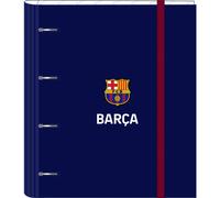SAFTA CARPETA 4 ANILLAS 35MM CON RECAMBIO F.C.BARCELONA 1ª EQUIP. 23/24 - Carpeta Anillas Licencia Oficial - Diseño Exclusivo - Ideal para Uso Diario - Material Duradero - Compatible con Hojas A4