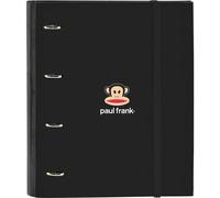 SAFTA CARPETA 4 ANILLAS 35MM CON RECAMBIO PAUL FRANK "JOIN THE FUN" - Carpeta Anillas Licencia Oficial - Diseño Exclusivo - Ideal para Uso Diario - Material Duradero - Compatible con Hojas A4