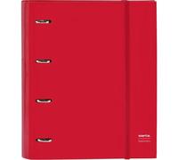 Safta Carpeta equipada A4 4 anillas con recambio Rojo