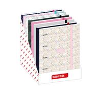 Safta Carpeta con recambio DIN A4 cuadro 5 mm con goma y separadores