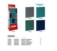 Safta Carpeta con recambio Din A4 cuadro 5 mm polipropileno foam 4 anillas 35mm